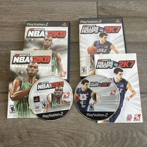 NBA 2K9 NCAA 2K7 Sony PlayStation 2 PS2 COMPLETE MANUAL  TESTED